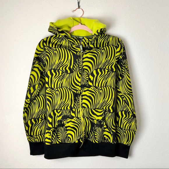 Zebra Print Snowboard Hoodie 